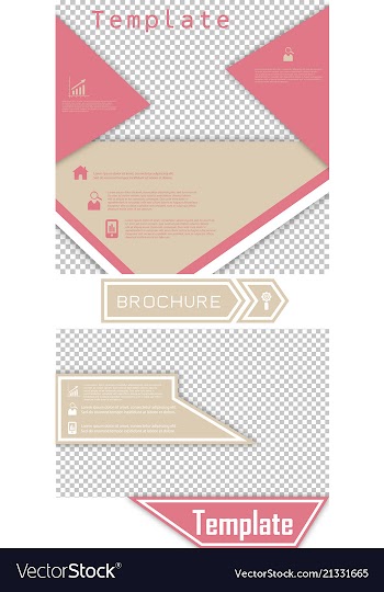 Set of brochure cover design fancy info banner vector image