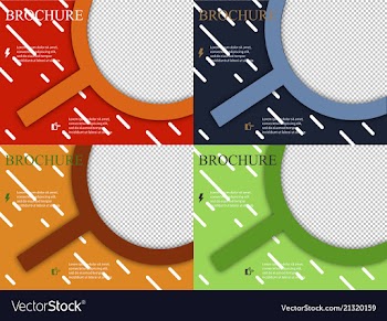 Set of brochure design brochure template creative vector image