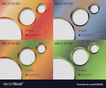 Set of brochure design brochure template creative vector image