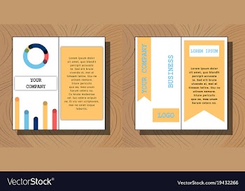 Set of brochure flyer design layout template size vector image