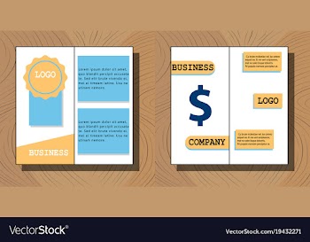 Set of brochure flyer design layout template size vector image