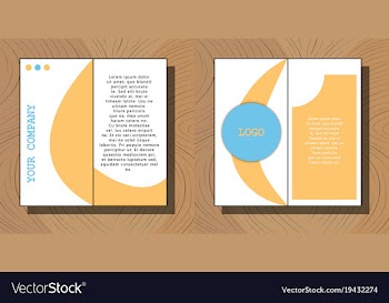 Set of brochure flyer design layout template size vector image