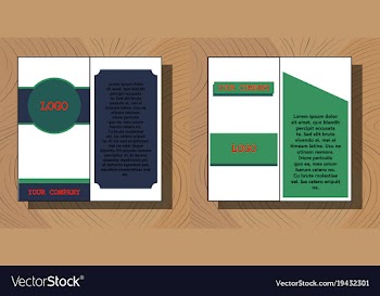 Set of brochure flyer design layout template size vector image