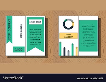 Set of brochure flyer design layout template size vector image