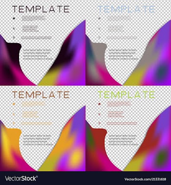 Set of brochure template layout design corporate vector image