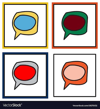 Set of bubble of communication for technology and vector image