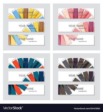 Set of business banner template horizontal vector image