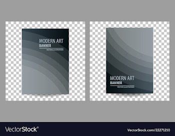 Set of business brochure flyer banner design vector image
