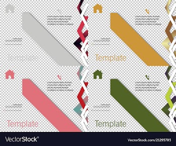 Set of business brochure flyer design a4 template vector image