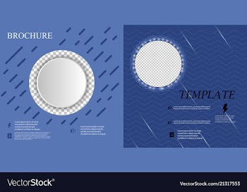 Set of business brochure flyer design layout vector image