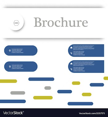Set of business brochure flyer design layout vector image