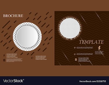 Set of business brochure flyer design layout vector image