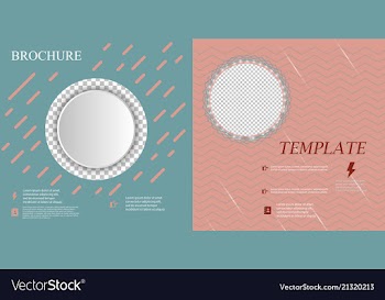 Set of business brochure flyer design layout vector image