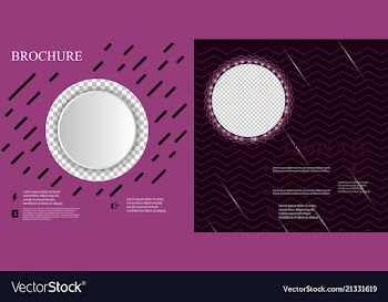 Set of business brochure flyer design layout vector image