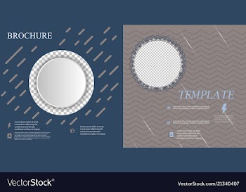 Set of business brochure flyer design layout vector image
