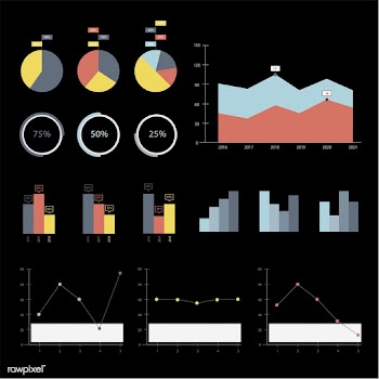 Set of business graphs and charts | Free stock vector - 77886