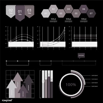 Set of business graphs and charts | Free stock vector - 77902