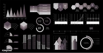 Set of business graphs and charts | Free stock vector - 77903