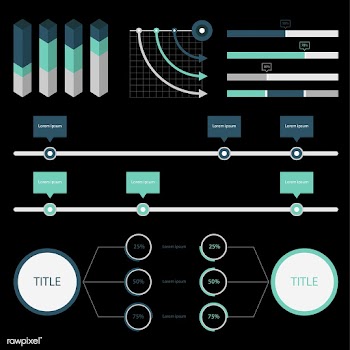 Set of business graphs and charts | Free stock vector - 77960