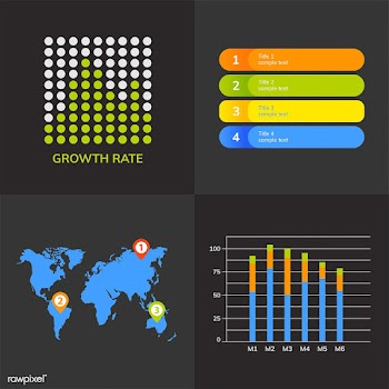 Set of business infograph vectors | Free stock vector - 495546
