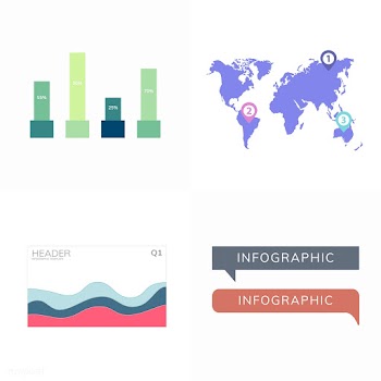 Set of business infograph vectors | Free stock vector - 495632