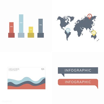 Set of business infograph vectors | Free stock vector - 495640