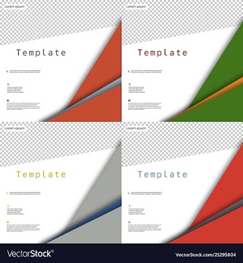 Set of business presentation template from vector image