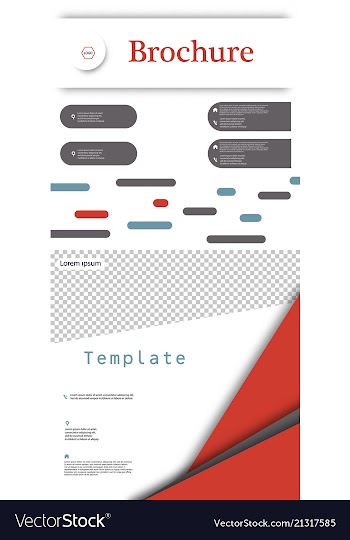 Set of business presentation template from vector image
