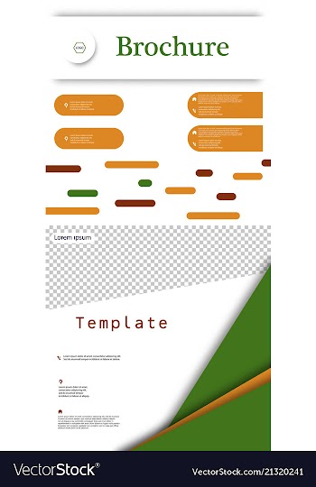 Set of business presentation template from vector image