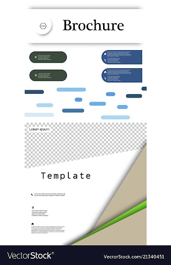 Set of business presentation template from vector image