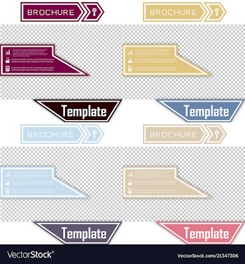 Set of business presentation template from vector image
