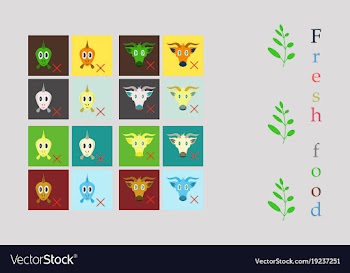 Set of butchery logo templates farm animals vector image