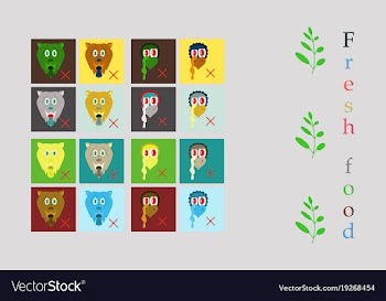 Set of butchery logo templates farm animals vector image