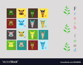 Set of butchery logo templates farm animals vector image