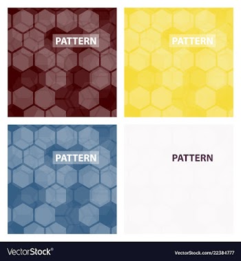 Set of cards patterns at the background vector image