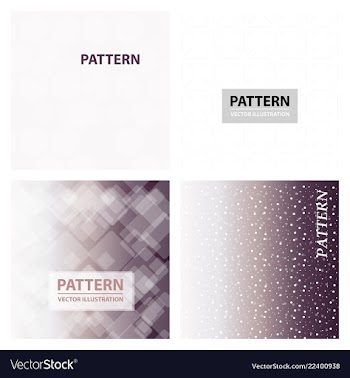Set of cards patterns at the background vector image