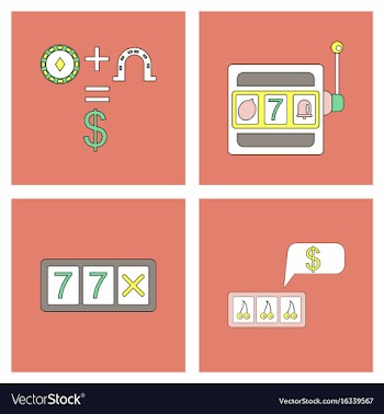 Set of casino gamble icons on backgrounds vector image