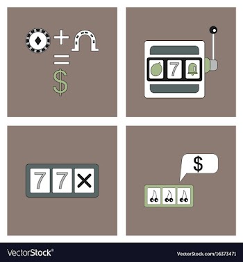 Set of casino gamble icons on backgrounds vector image