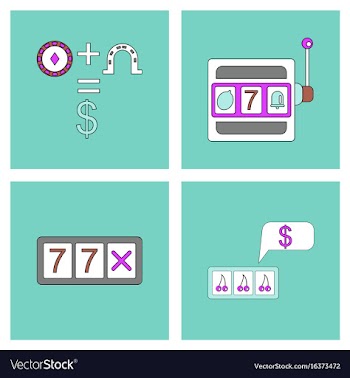 Set of casino gamble icons on backgrounds vector image