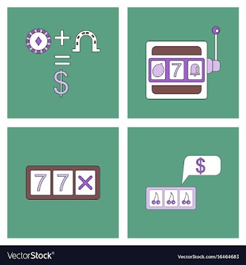 Set of casino gamble icons on backgrounds vector image