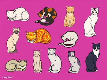 Set of cats. Elements from the public domain,.. | Free stock vector - 466841