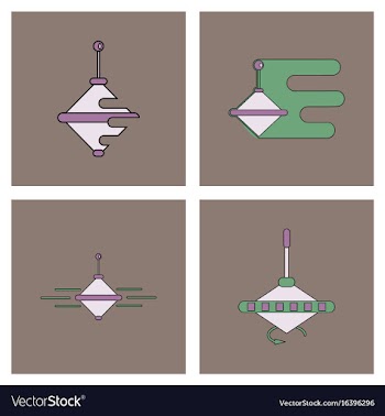 Set of children toys in different sets in flet on vector image