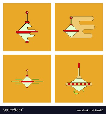 Set of children toys in different sets in flet on vector image
