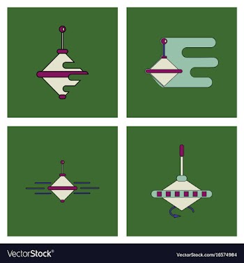 Set of children toys in different sets in flet on vector image