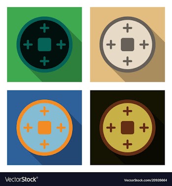 Set of chinese copper coins translation vector image