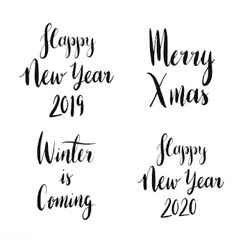 Set of Christmas holiday typography vectors | Free stock vector - 517687