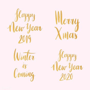 Set of Christmas holiday typography vectors | Free stock vector - 517703
