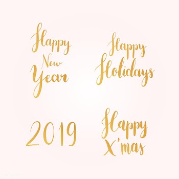 Set of Christmas holiday typography vectors | Free stock vector - 517778
