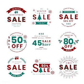 Set of Christmas promotion vectors | Free stock vector - 493802