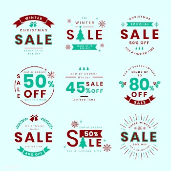 Set of Christmas promotion vectors | Free stock vector - 493816